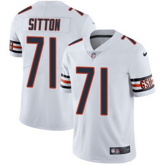 Nike Bears #71 Josh Sitton White Mens Stitched NFL Vapor Untouchable Limited Jersey Nike Bears #71 Josh Sitton White Mens Stitched NFL Vapor Untouchable Limited Jersey