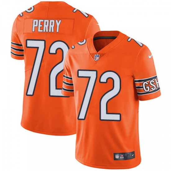 Nike Bears #72 William Perry Orange Mens Stitched NFL Limited Rush Jersey Nike Bears #72 William Perry Orange Mens Stitched NFL Limited Rush Jersey