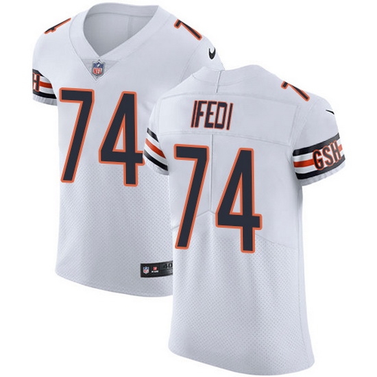Nike Bears 74 Germain Ifedi White Men Stitched NFL New Elite Jersey Nike Bears 74 Germain Ifedi White Men Stitched NFL New Elite Jersey