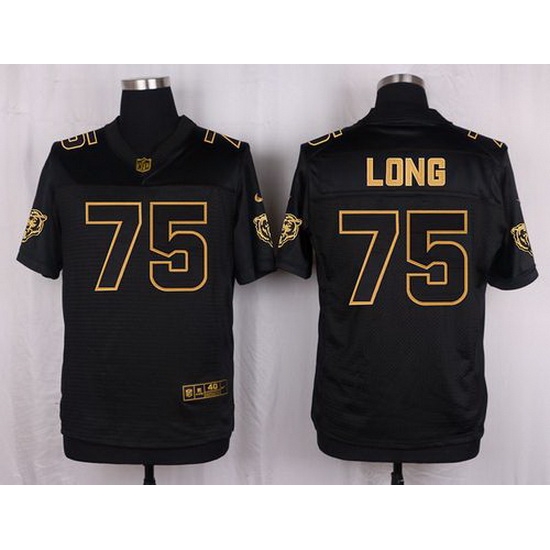 Nike Bears #75 Kyle Long Black Mens Stitched NFL Elite Pro Line Gold Collection Jersey Nike Bears #75 Kyle Long Black Mens Stitched NFL Elite Pro Line Gold Collection Jersey