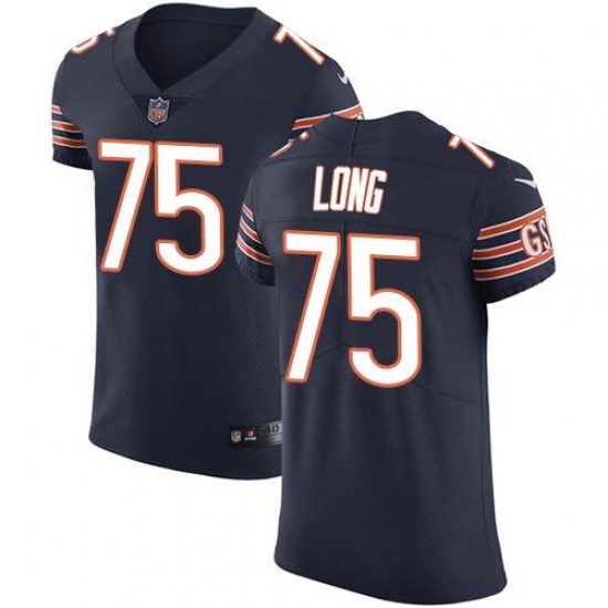 Nike Bears #75 Kyle Long Navy Blue Team Color Mens Stitched NFL Vapor Untouchable Elite Jersey Nike Bears #75 Kyle Long Navy Blue Team Color Mens Stitched NFL Vapor Untouchable Elite Jersey