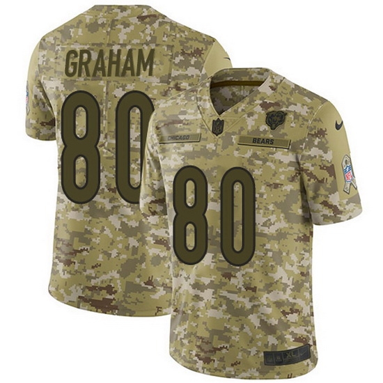Nike Bears 80 Jimmy Graham Camo Men Stitched NFL Limited 2018 Salute To Service Jersey Nike Bears 80 Jimmy Graham Camo Men Stitched NFL Limited 2018 Salute To Service Jersey