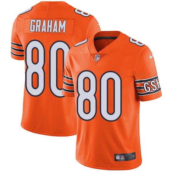Nike Bears 80 Jimmy Graham Orange Men Stitched NFL Limited Rush Jersey Nike Bears 80 Jimmy Graham Orange Men Stitched NFL Limited Rush Jersey