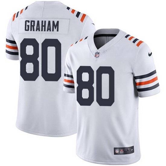 Nike Bears 80 Jimmy Graham White Men 2019 Alternate Classic Stitched NFL Vapor Untouchable Limited Jersey Nike Bears 80 Jimmy Graham White Men 2019 Alternate Classic Stitched NFL Vapor Untouchable Limited Jersey