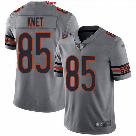 Nike Bears 85 Cole Kmet Silver Men Stitched NFL Limited Inverted Legend Jersey Nike Bears 85 Cole Kmet Silver Men Stitched NFL Limited Inverted Legend Jersey