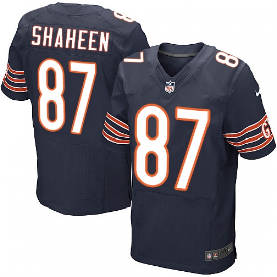 Nike Bears #87 Adam Shaheen Navy Blue Team Color Mens Stitched NFL Elite Jersey Nike Bears #87 Adam Shaheen Navy Blue Team Color Mens Stitched NFL Elite Jersey