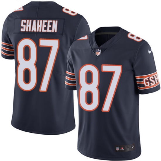 Nike Bears #87 Adam Shaheen Navy Blue Team Color Mens Stitched NFL Vapor Untouchable Limited Jersey Nike Bears #87 Adam Shaheen Navy Blue Team Color Mens Stitched NFL Vapor Untouchable Limited Jersey