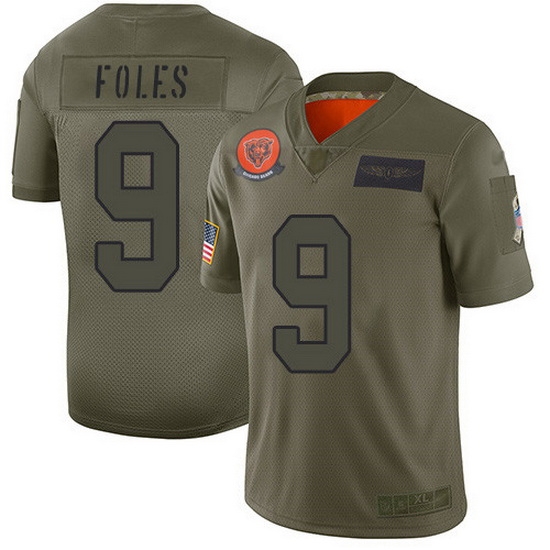 Nike Bears 9 Nick Foles Camo Men Stitched NFL Limited 2019 Salute To Service Jersey Nike Bears 9 Nick Foles Camo Men Stitched NFL Limited 2019 Salute To Service Jersey