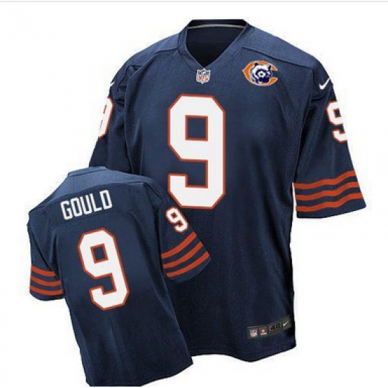 Nike Bears #9 Robbie Gould Navy Blue Throwback Mens Stitched NFL Elite Jersey Nike Bears #9 Robbie Gould Navy Blue Throwback Mens Stitched NFL Elite Jersey