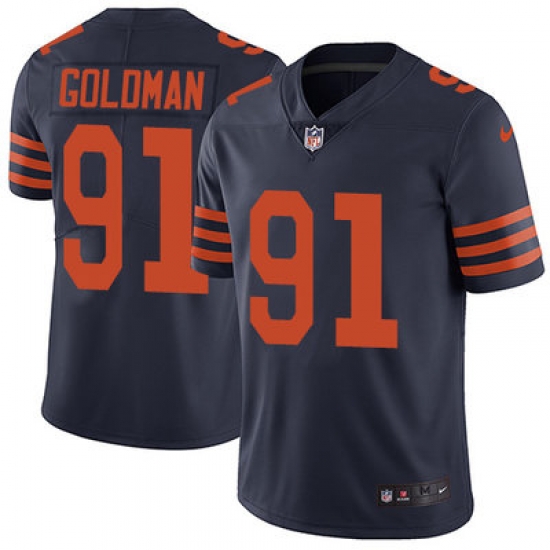 Nike Bears #91 Eddie Goldman Navy Blue Alternate Mens Stitched NFL Vapor Untouchable Limited Jersey Nike Bears #91 Eddie Goldman Navy Blue Alternate Mens Stitched NFL Vapor Untouchable Limited Jersey