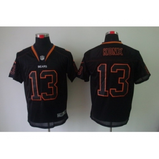 Nike Chicago Bears 13 Johnny Knox Black Elite Lights Out NFL Jersey Nike Chicago Bears 13 Johnny Knox Black Elite Lights Out NFL Jersey