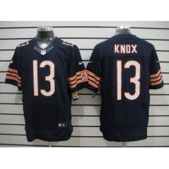 Nike Chicago Bears 13 Johnny Knox Blue Elite NFL Jersey Nike Chicago Bears 13 Johnny Knox Blue Elite NFL Jersey