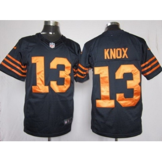 Nike Chicago Bears 13 Johnny Knox Blue Limited Orange Number NFL Jersey Nike Chicago Bears 13 Johnny Knox Blue Limited Orange Number NFL Jersey