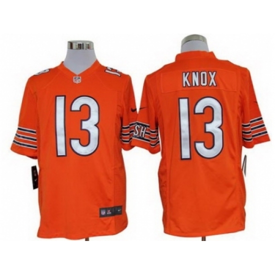 Nike Chicago Bears 13 Johnny Knox Orange Game NFL Jersey Nike Chicago Bears 13 Johnny Knox Orange Game NFL Jersey