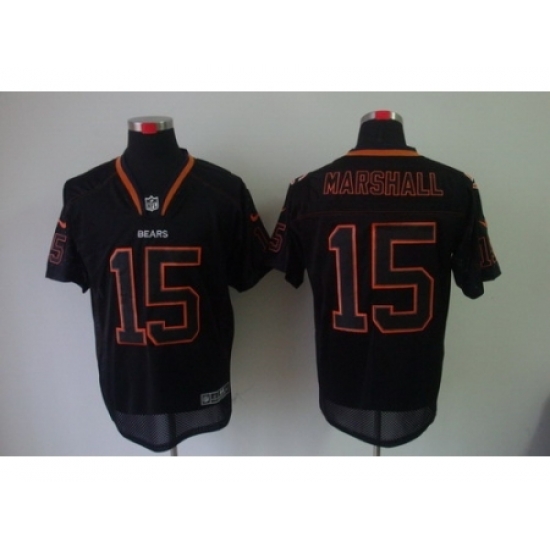 Nike Chicago Bears 15 Brandon Marshall Black Elite Lights Out NFL Jersey Nike Chicago Bears 15 Brandon Marshall Black Elite Lights Out NFL Jersey
