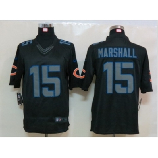 Nike Chicago Bears 15 Brandon Marshall Black Limited Impact NFL Jersey Nike Chicago Bears 15 Brandon Marshall Black Limited Impact NFL Jersey
