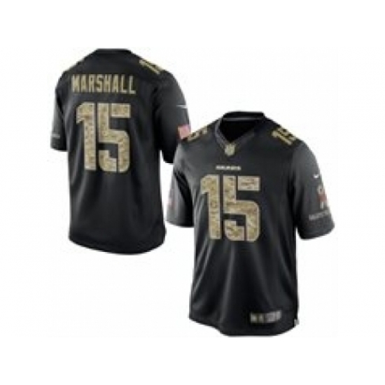 Nike Chicago Bears 15 Brandon Marshall Black Limited Salute To Service NFL Jersey Nike Chicago Bears 15 Brandon Marshall Black Limited Salute To Service NFL Jersey