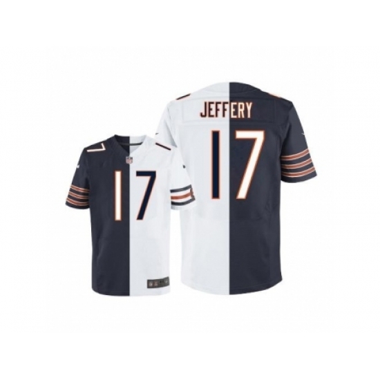 Nike Chicago Bears 17 Alshon Jeffery Blue-White Elite split NFL Jersey Nike Chicago Bears 17 Alshon Jeffery Blue-White Elite split NFL Jersey