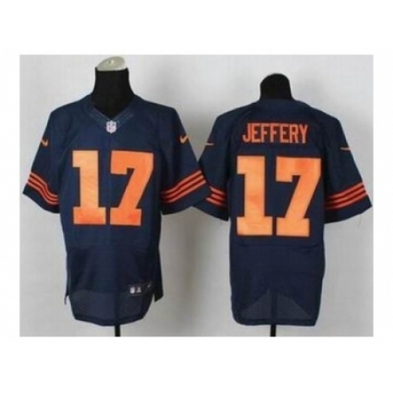 Nike Chicago Bears 17 Alshon Jeffery blue Elite number orange NFL Jersey Nike Chicago Bears 17 Alshon Jeffery blue Elite number orange NFL Jersey