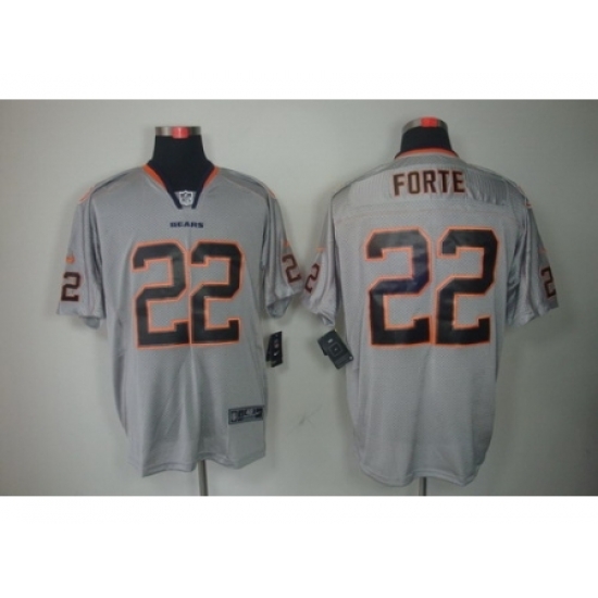 Nike Chicago Bears 22 Matt Forte Grey Elite Lights Out NFL Jersey Nike Chicago Bears 22 Matt Forte Grey Elite Lights Out NFL Jersey