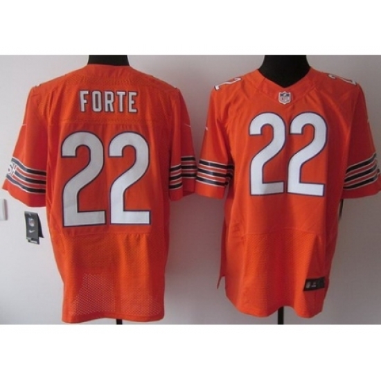 Nike Chicago Bears 22 Matt Forte Orange Elite NFL Jersey Nike Chicago Bears 22 Matt Forte Orange Elite NFL Jersey
