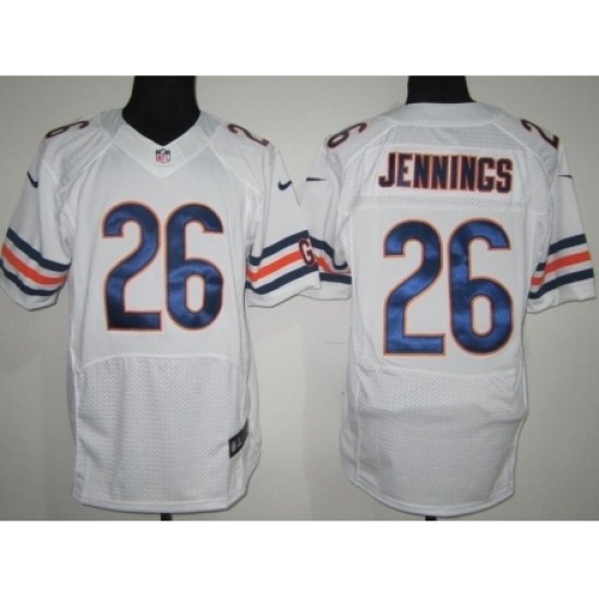 Nike Chicago Bears 26 Tim Jennings White Elite NFL Jersey Nike Chicago Bears 26 Tim Jennings White Elite NFL Jersey