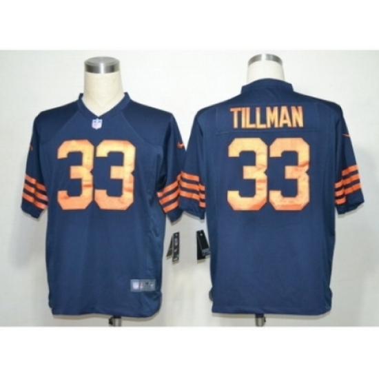 Nike Chicago Bears 33 Charles Tillman Blue Game Orange Number NFL Jersey Nike Chicago Bears 33 Charles Tillman Blue Game Orange Number NFL Jersey