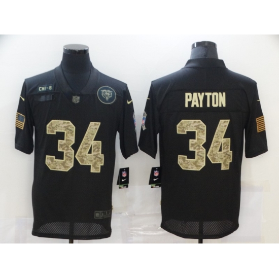 Nike Chicago Bears 34 Walter Payton Black Camo 2020 Salute To Service Limited Jersey Nike Chicago Bears 34 Walter Payton Black Camo 2020 Salute To Service Limited Jersey