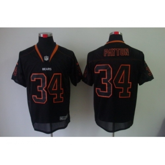 Nike Chicago Bears 34 Walter Payton Black Elite Lights Out NFL Jersey Nike Chicago Bears 34 Walter Payton Black Elite Lights Out NFL Jersey