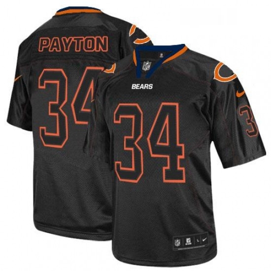 Nike Chicago Bears 34 Walter Payton Lights Out Black Elite NFL Jersey Nike Chicago Bears 34 Walter Payton Lights Out Black Elite NFL Jersey