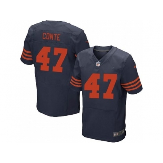 Nike Chicago Bears 47 Chris Conte Blue Elite Orange Number NFL Jersey Nike Chicago Bears 47 Chris Conte Blue Elite Orange Number NFL Jersey