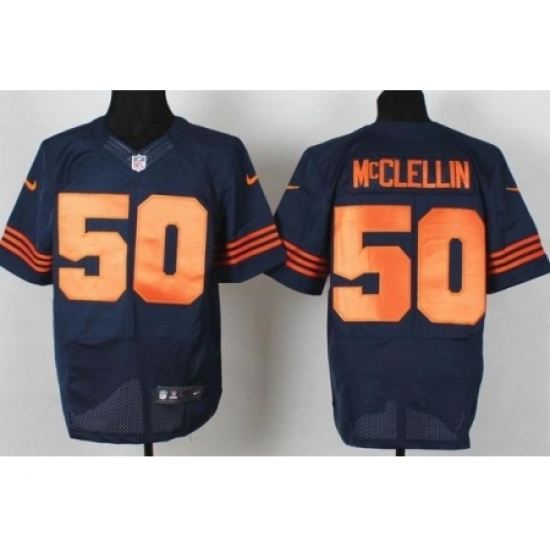 Nike Chicago Bears 50 Shea McClellin Blue Elite Orange Number NFL Jersey Nike Chicago Bears 50 Shea McClellin Blue Elite Orange Number NFL Jersey