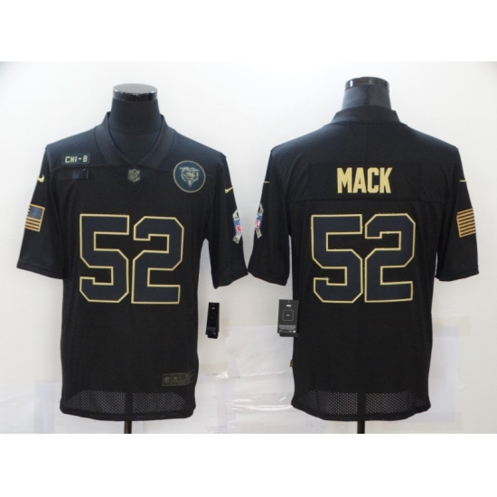 Nike Chicago Bears 52 Khalil Mack Black 2020 Salute To Service Limited Jersey Nike Chicago Bears 52 Khalil Mack Black 2020 Salute To Service Limited Jersey