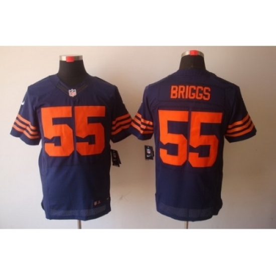 Nike Chicago Bears 55 Lance Briggs Blue Elite Orange Number NFL Jersey Nike Chicago Bears 55 Lance Briggs Blue Elite Orange Number NFL Jersey