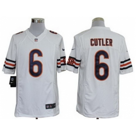 Nike Chicago Bears 6 Jay Cutler White Limited NFL Jersey Nike Chicago Bears 6 Jay Cutler White Limited NFL Jersey