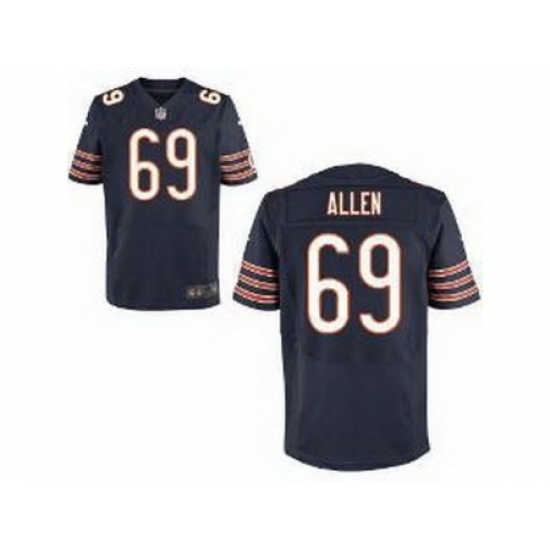Nike Chicago Bears 69 Jared Allen Blue Elite NFL Jersey Nike Chicago Bears 69 Jared Allen Blue Elite NFL Jersey