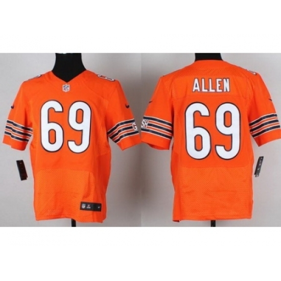 Nike Chicago Bears 69 Jared Allen Orange Elite NFL Jersey Nike Chicago Bears 69 Jared Allen Orange Elite NFL Jersey