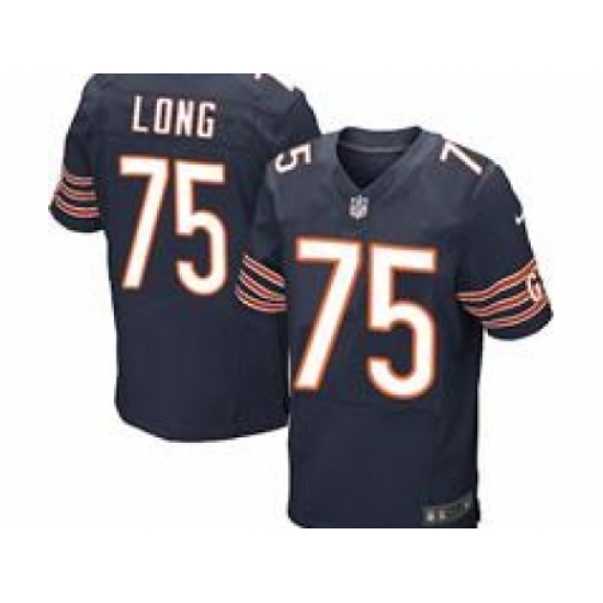 Nike Chicago Bears 75 Kyle Long Blue Elite NFL Jersey Nike Chicago Bears 75 Kyle Long Blue Elite NFL Jersey