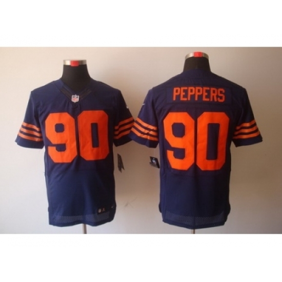 Nike Chicago Bears 90 Julius Peppers Blue Elite Orange Number NFL Jersey Nike Chicago Bears 90 Julius Peppers Blue Elite Orange Number NFL Jersey