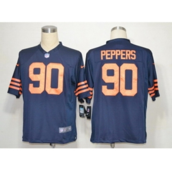 Nike Chicago Bears 90 Julius Peppers Blue Game Orange Number NFL Jersey Nike Chicago Bears 90 Julius Peppers Blue Game Orange Number NFL Jersey
