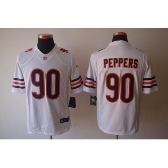 Nike Chicago Bears 90 Julius Peppers White Limited NFL Jersey Nike Chicago Bears 90 Julius Peppers White Limited NFL Jersey