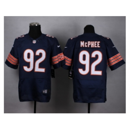 Nike Chicago Bears 92 Pernell McPhee blue Elite NFL Jersey Nike Chicago Bears 92 Pernell McPhee blue Elite NFL Jersey