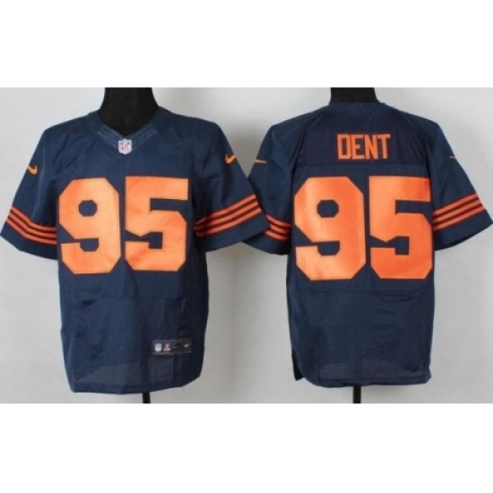 Nike Chicago Bears 95 Richard Dent Blue Elite Orange Number NFL Jersey Nike Chicago Bears 95 Richard Dent Blue Elite Orange Number NFL Jersey