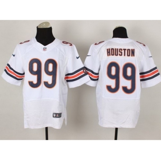 Nike Chicago Bears 99 Lamarr Houston White Elite NFL Jersey