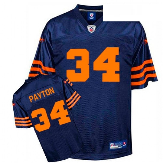 Reebok Chicago Bears 34 Walter Payton Blue 1940s Replica Throwback NFL Jersey Reebok Chicago Bears 34 Walter Payton Blue 1940s Replica Throwback NFL Jersey