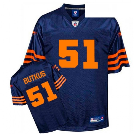 Reebok Chicago Bears 51 Dick Butkus BlueOrange 1940s Replica Throwback NFL Jersey Reebok Chicago Bears 51 Dick Butkus BlueOrange 1940s Replica Throwback NFL Jersey