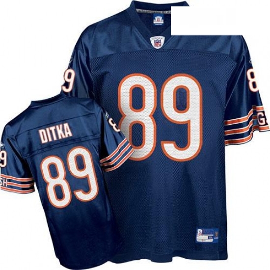 Reebok Chicago Bears 89 Mike Ditka Blue Team Color Replica Throwback NFL Jersey Reebok Chicago Bears 89 Mike Ditka Blue Team Color Replica Throwback NFL Jersey