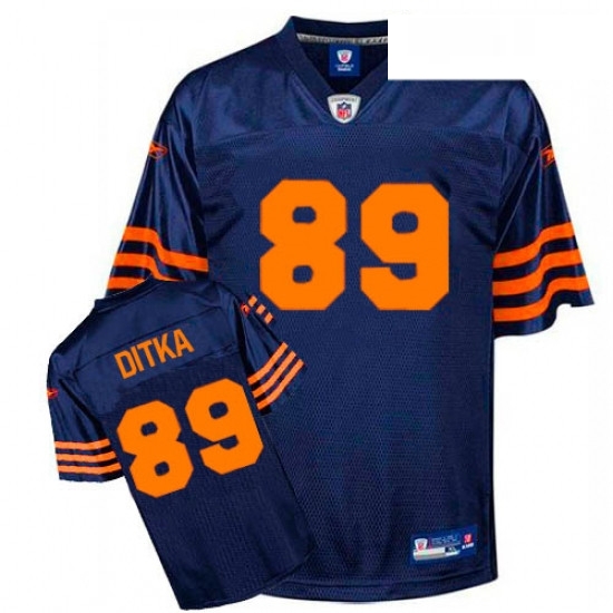 Reebok Chicago Bears 89 Mike Ditka BlueOrange 1940s Premier EQT Throwback NFL Jersey Reebok Chicago Bears 89 Mike Ditka BlueOrange 1940s Premier EQT Throwback NFL Jersey