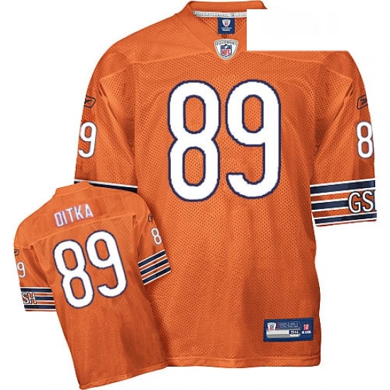 Reebok Chicago Bears 89 Mike Ditka Orange Authentic Throwback NFL Jersey Reebok Chicago Bears 89 Mike Ditka Orange Authentic Throwback NFL Jersey