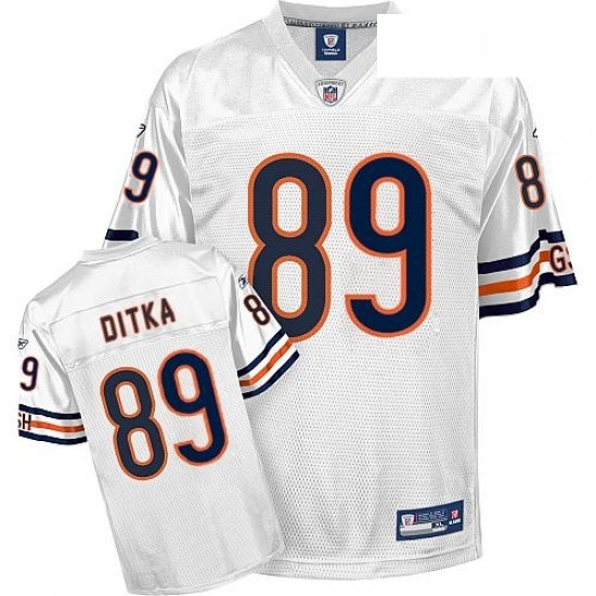 Reebok Chicago Bears 89 Mike Ditka White Replica Throwback NFL Jersey Reebok Chicago Bears 89 Mike Ditka White Replica Throwback NFL Jersey